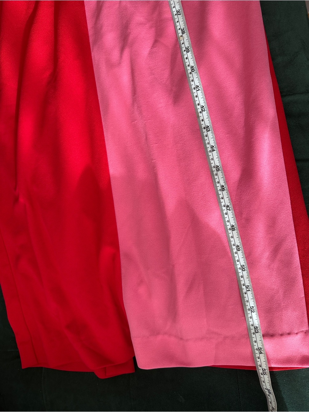 Two-Tone Pink & Red Bow-Front Maxi Dress - Picture 10 of 15